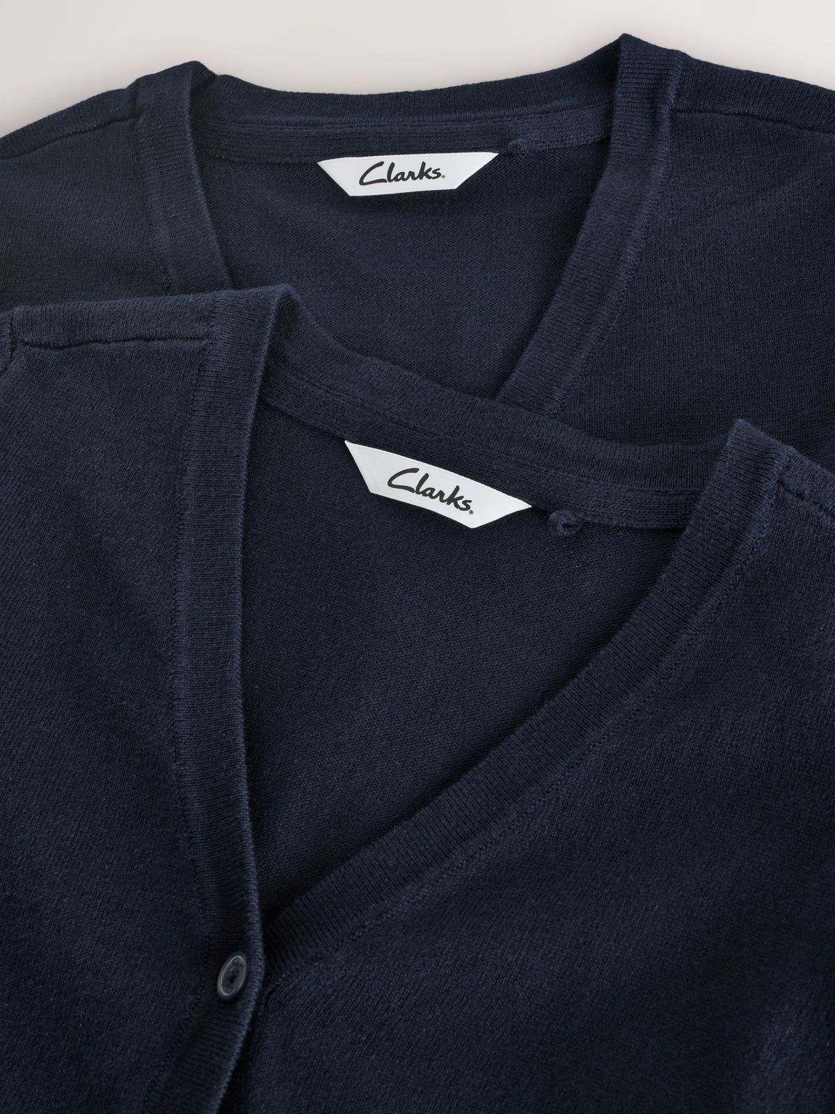 Dsiney Kidz - Clarks Navy Bow Knitted School Cardigans 2 Pack image 4