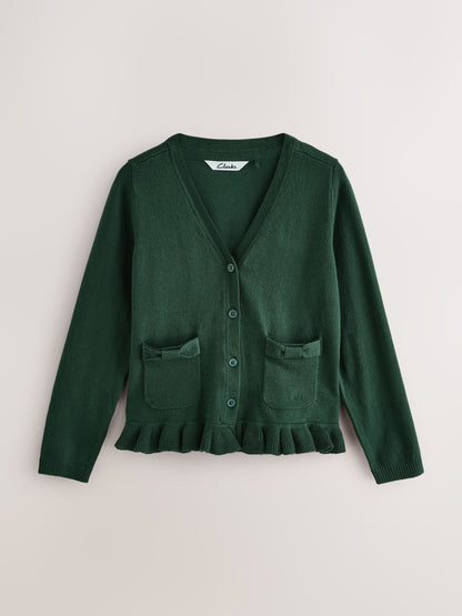 Dsiney Kidz - Clarks Green Bow Knitted School Cardigans 2 Pack image 2