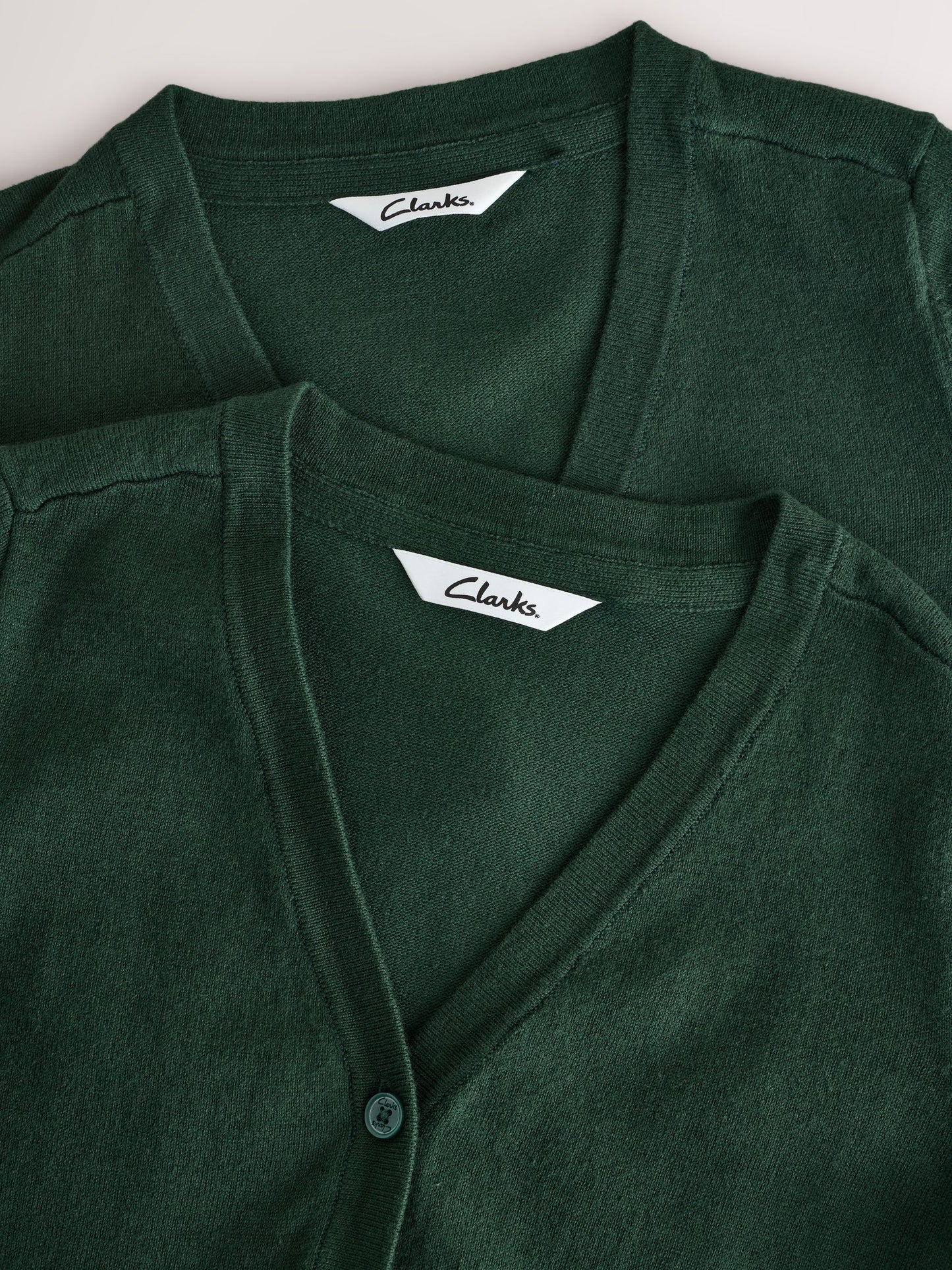 Dsiney Kidz - Clarks Green Bow Knitted School Cardigans 2 Pack image 4