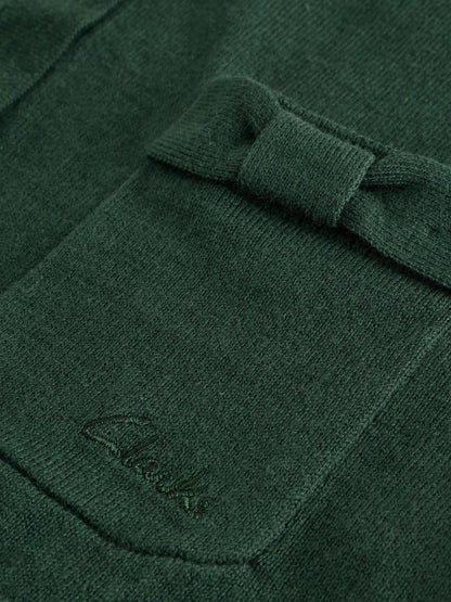 Dsiney Kidz - Clarks Green Bow Knitted School Cardigans 2 Pack image 5