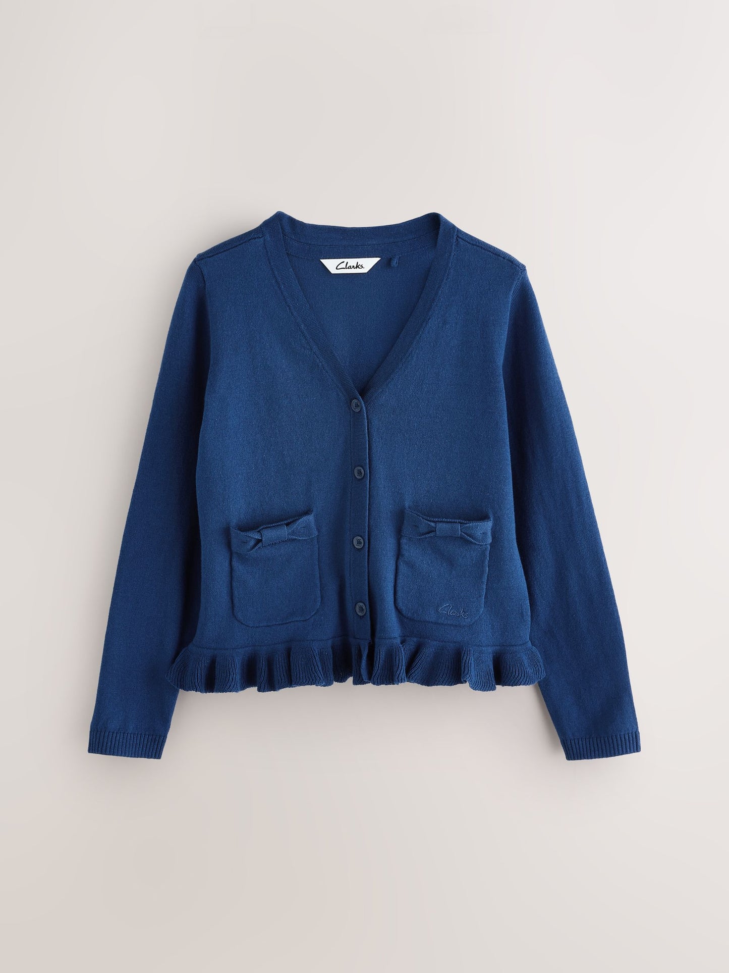 Dsiney Kidz - Clarks Blue Bow Knitted School Cardigans 2 Pack image 2