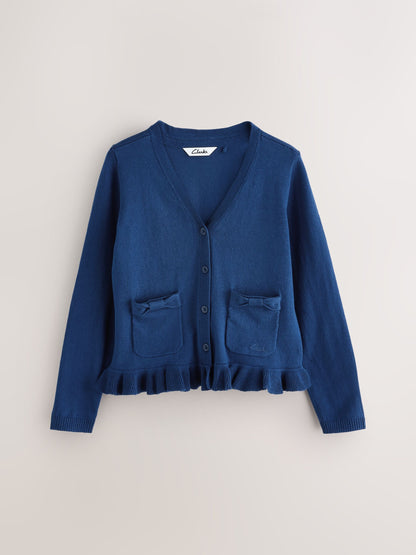 Dsiney Kidz - Clarks Blue Bow Knitted School Cardigans 2 Pack image 2