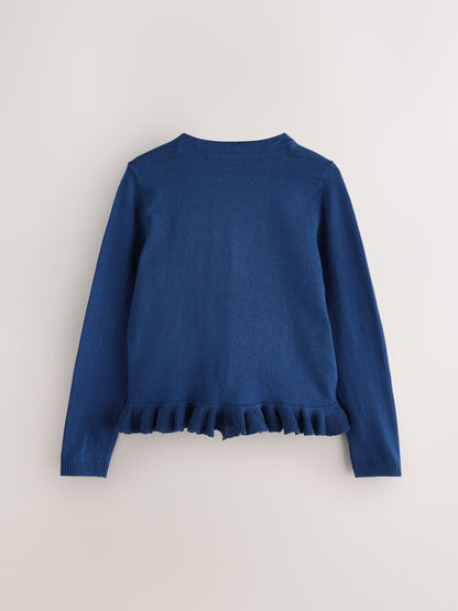 Dsiney Kidz - Clarks Blue Bow Knitted School Cardigans 2 Pack image 3