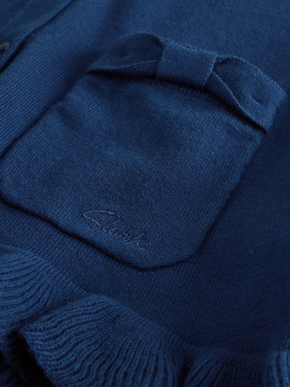 Dsiney Kidz - Clarks Blue Bow Knitted School Cardigans 2 Pack image 5
