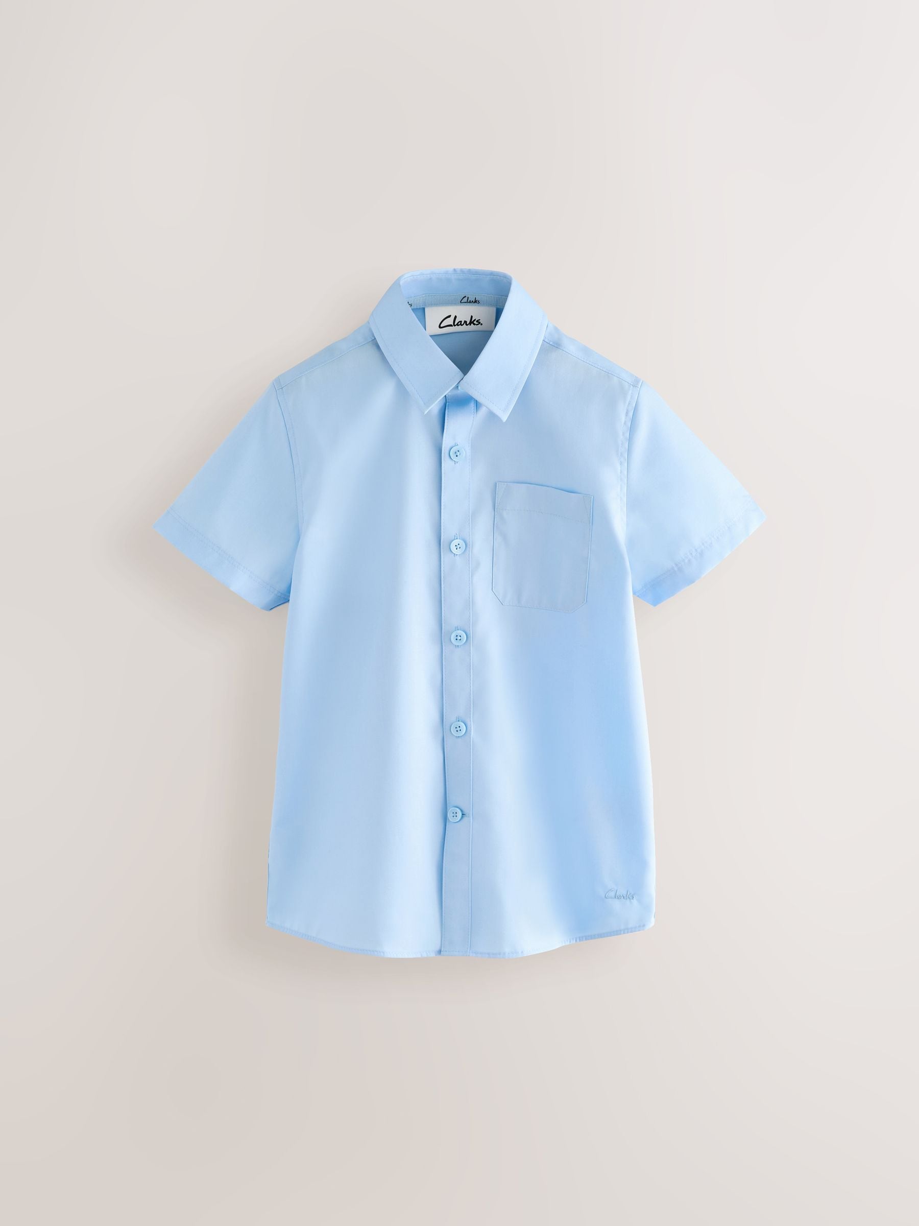 Dsiney Kidz - Clarks Blue Short Sleeve School Shirts 3 Pack image 2