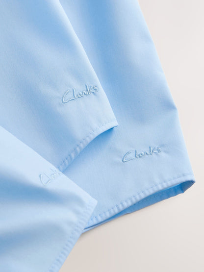 Dsiney Kidz - Clarks Blue Short Sleeve School Shirts 3 Pack image 6