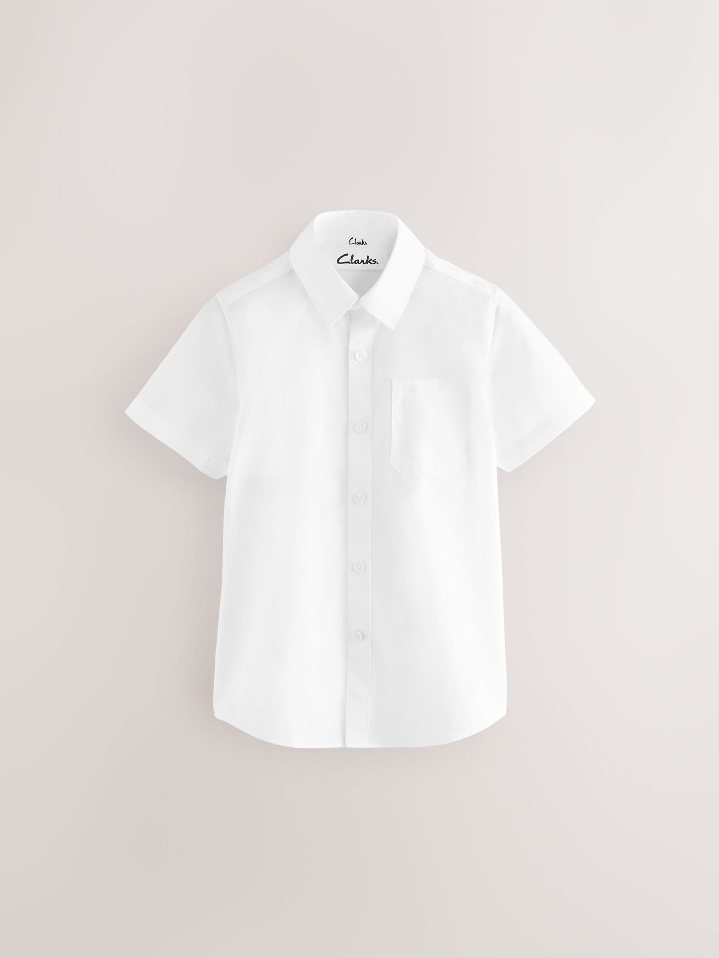 Dsiney Kidz - Clarks White Short Sleeve School Shirts 5 Pack image 2