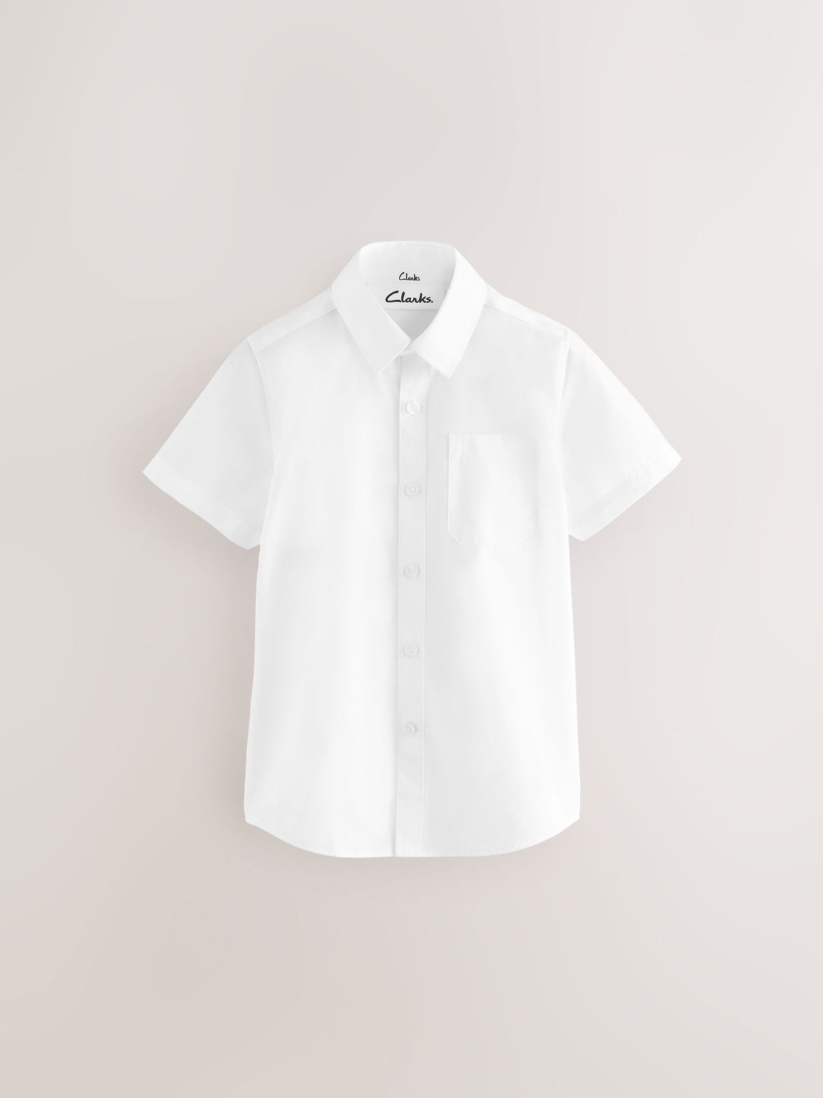 Dsiney Kidz - Clarks White Short Sleeve School Shirts 5 Pack image 2