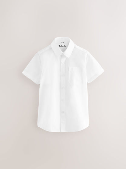 Dsiney Kidz - Clarks White Short Sleeve School Shirts 5 Pack image 2