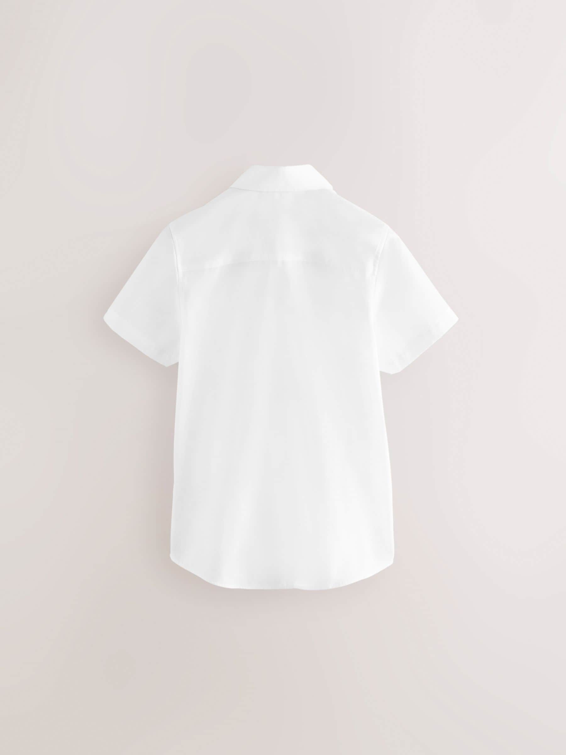 Dsiney Kidz - Clarks White Short Sleeve School Shirts 5 Pack image 3