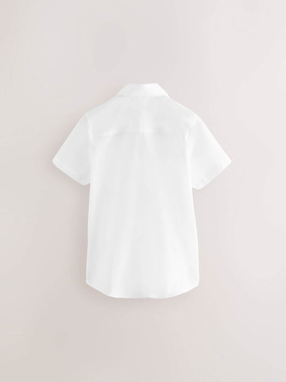 Dsiney Kidz - Clarks White Short Sleeve School Shirts 5 Pack image 3