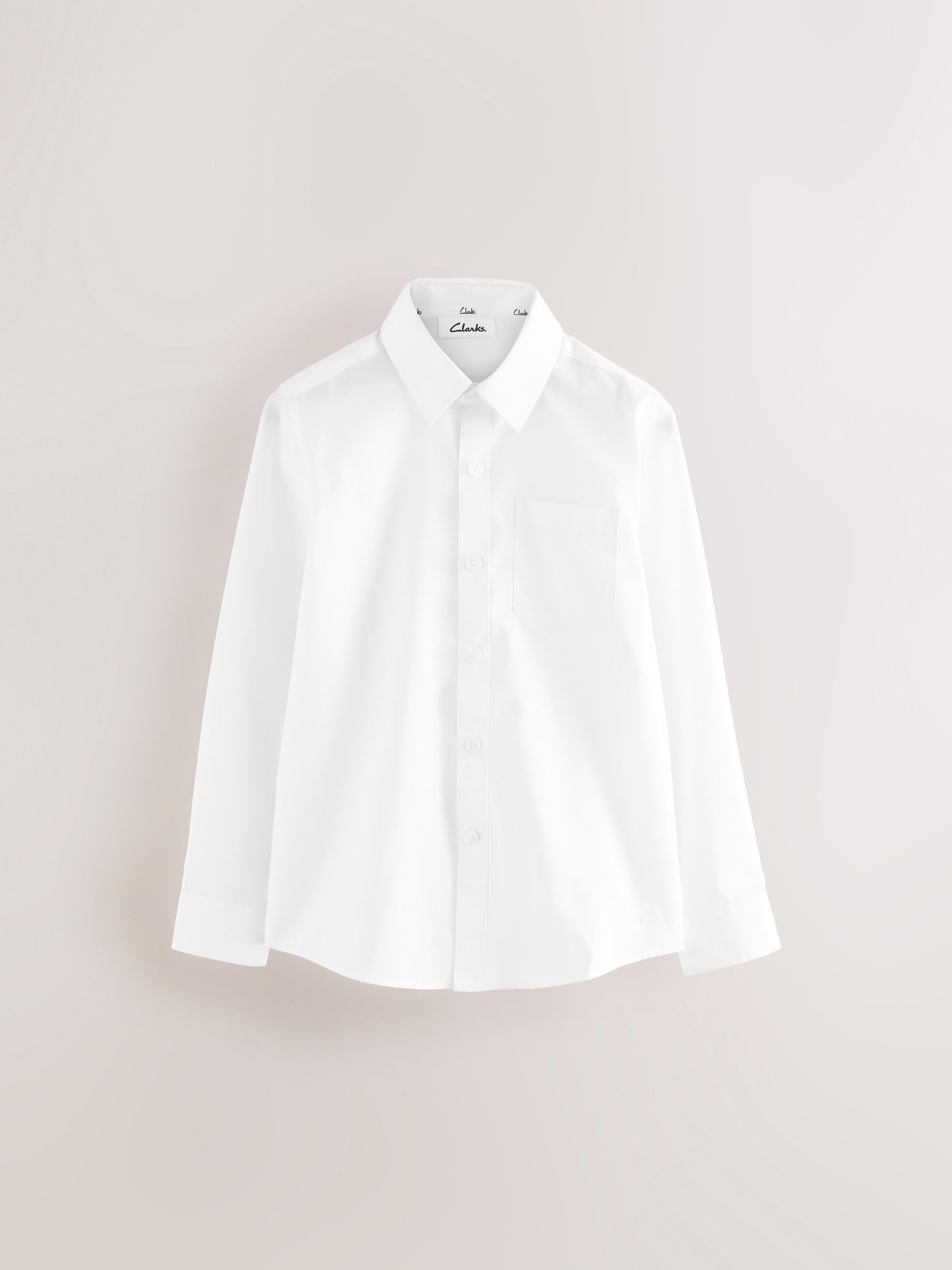 Dsiney Kidz - Clarks White Long Sleeve School Shirts 3 Pack image 2
