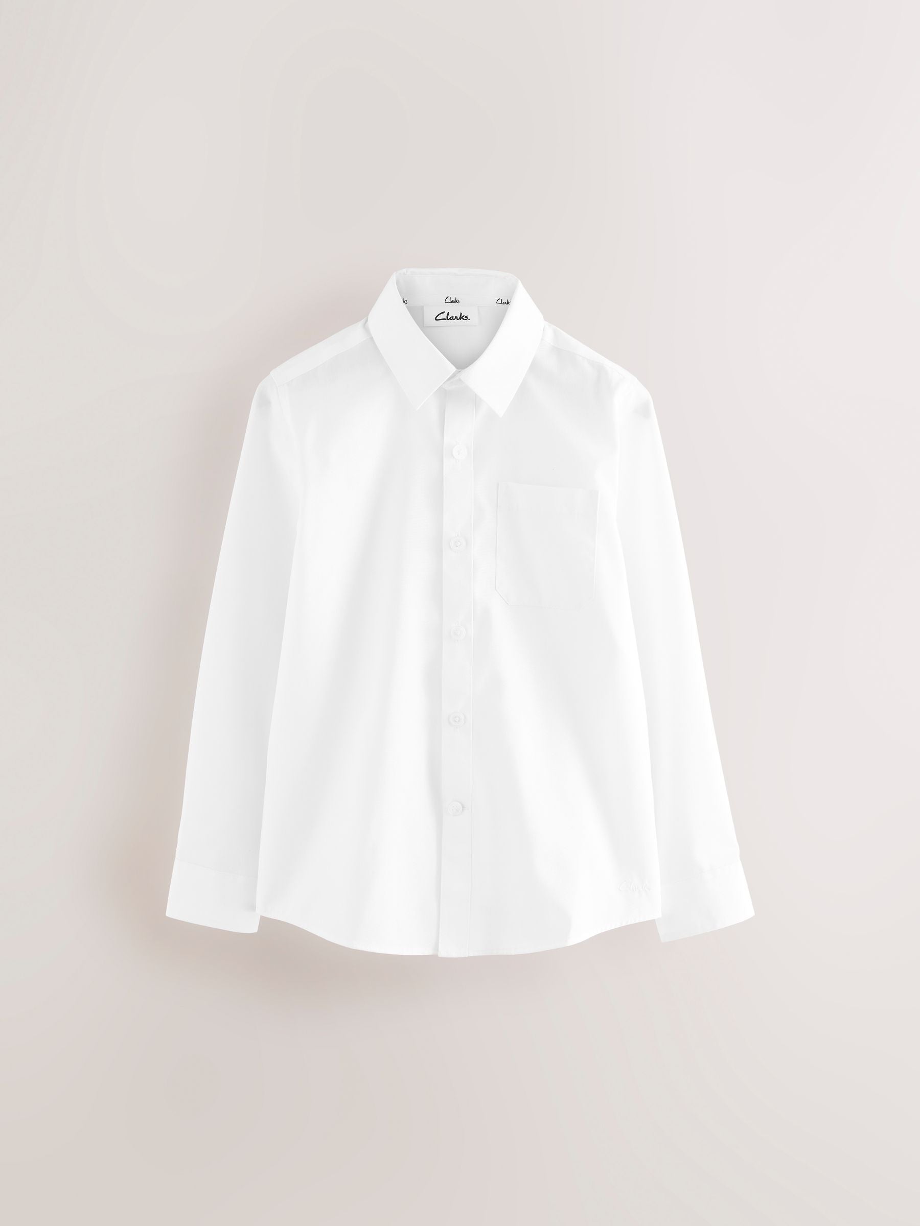 Dsiney Kidz - Clarks White Long Sleeve School Shirts 3 Pack image 2