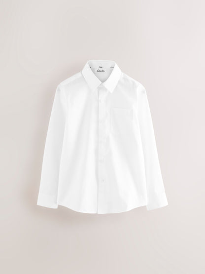 Dsiney Kidz - Clarks White Long Sleeve School Shirts 3 Pack image 2