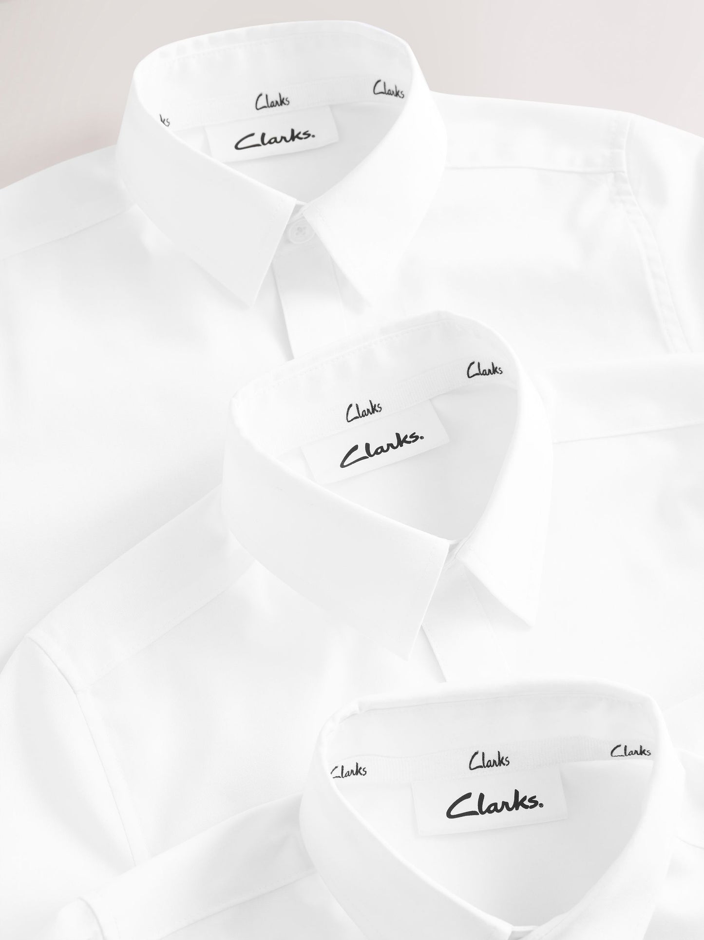 Dsiney Kidz - Clarks White Long Sleeve School Shirts 3 Pack image 7