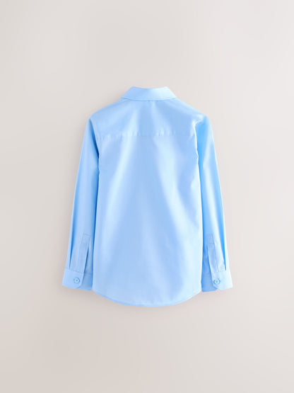 Dsiney Kidz - Clarks Blue Long Sleeve School Shirts 3 Pack image 3