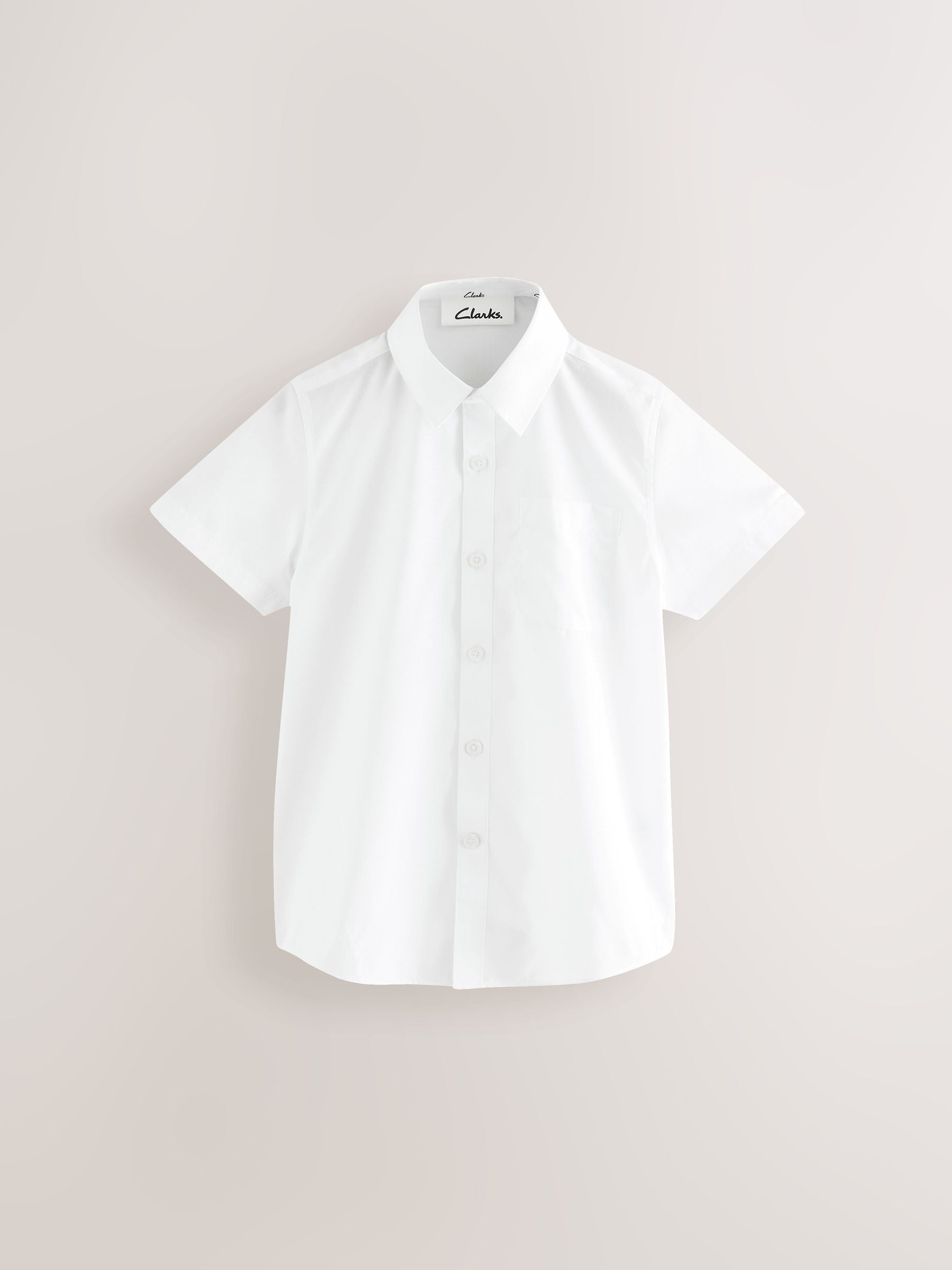 Dsiney Kidz - Clarks White Short Sleeve School Shirts 3 Pack image 2