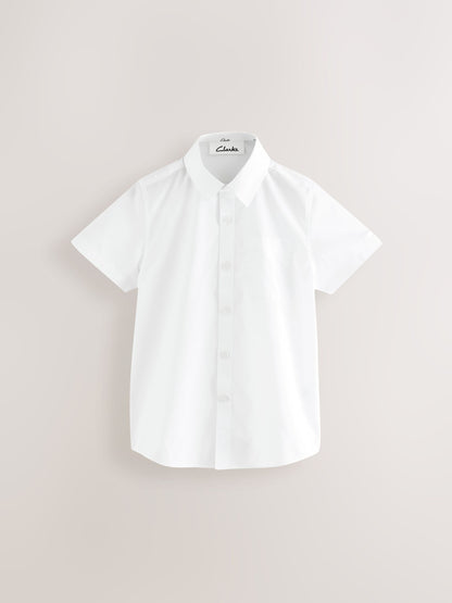 Dsiney Kidz - Clarks White Short Sleeve School Shirts 3 Pack image 2