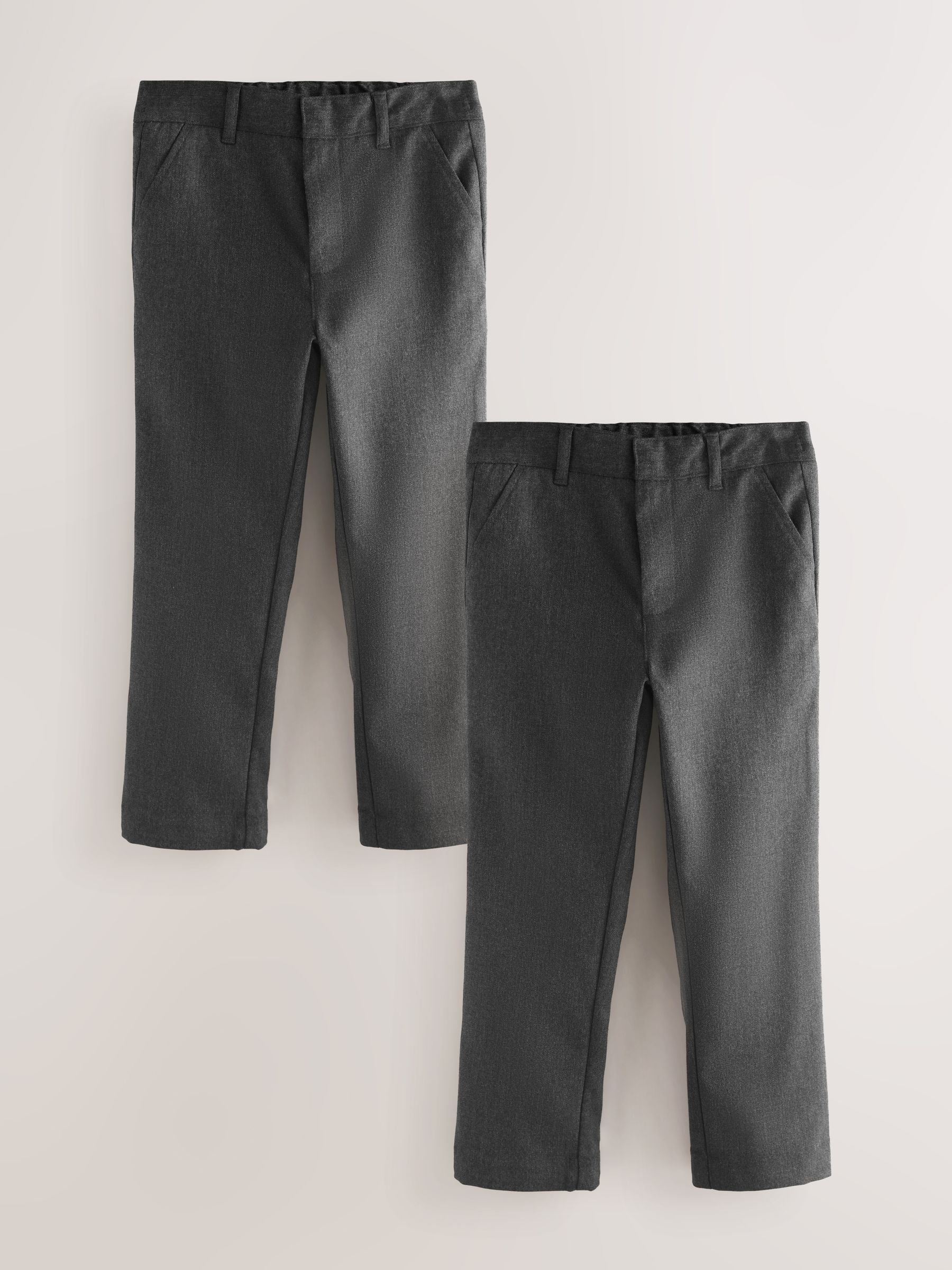 Dsiney Kidz - Clarks Grey 2 Pack Regular Fit Fastening School Trousers image 1