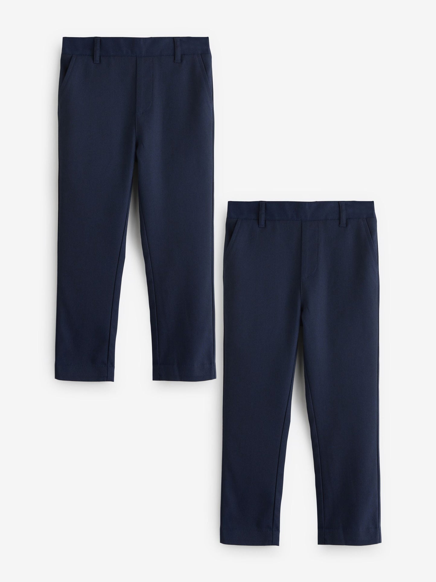 Dsiney Kidz - Clarks Navy Pull On Regular Fit Trousers 2 Pack image 1