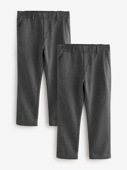 Dsiney Kidz - Clarks Grey Pull On Regular Fit Trousers 2 Pack image 1