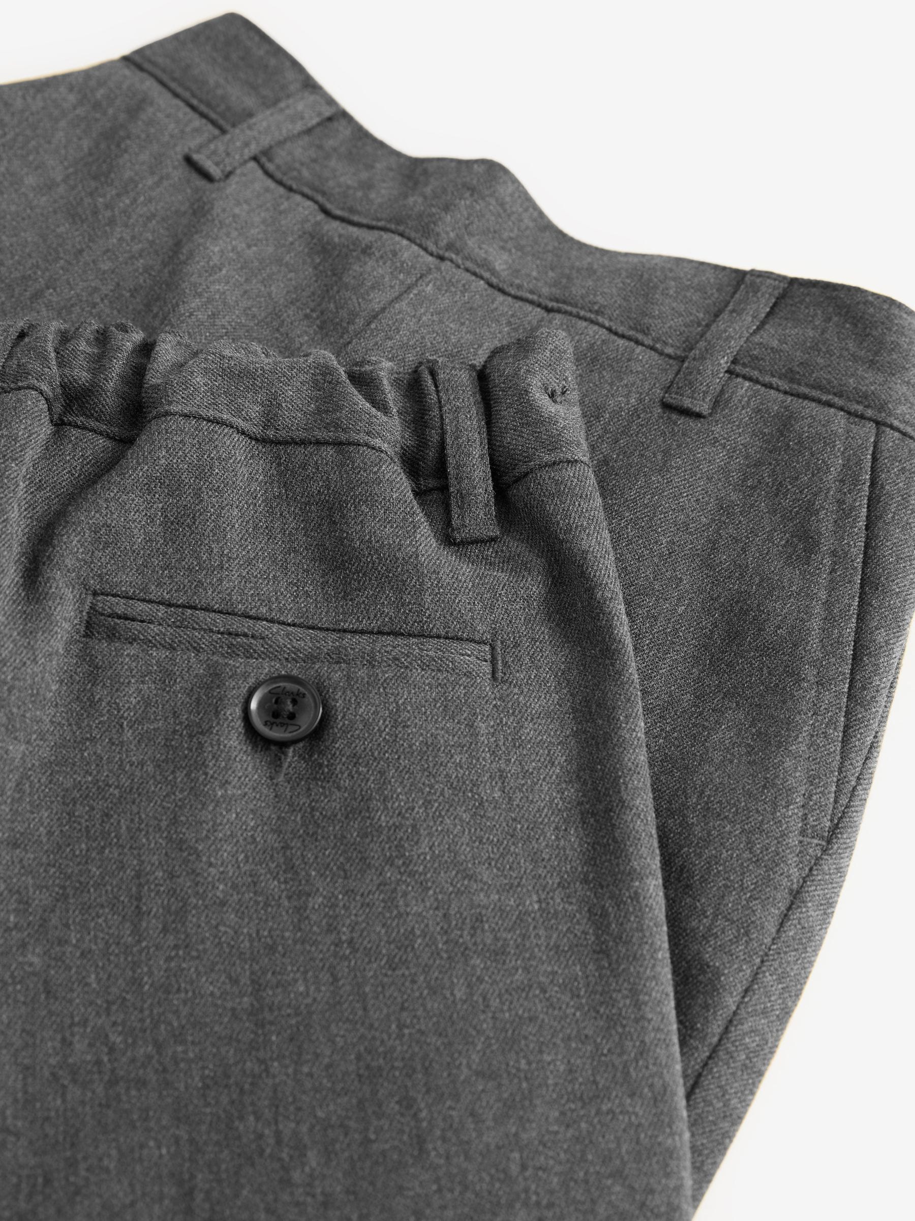 Dsiney Kidz - Clarks Grey Pull On Regular Fit Trousers 2 Pack image 5