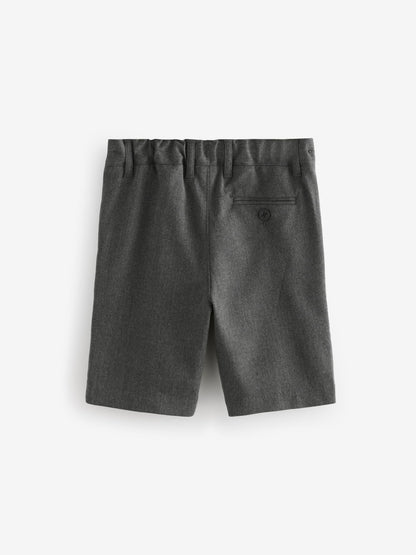 Dsiney Kidz - Clarks Grey Regular Boys Fastening School Shorts 2 Pack image 3