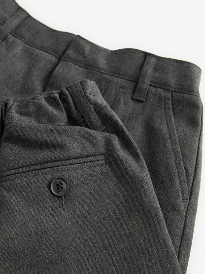 Dsiney Kidz - Clarks Grey Regular Boys Fastening School Shorts 2 Pack image 5