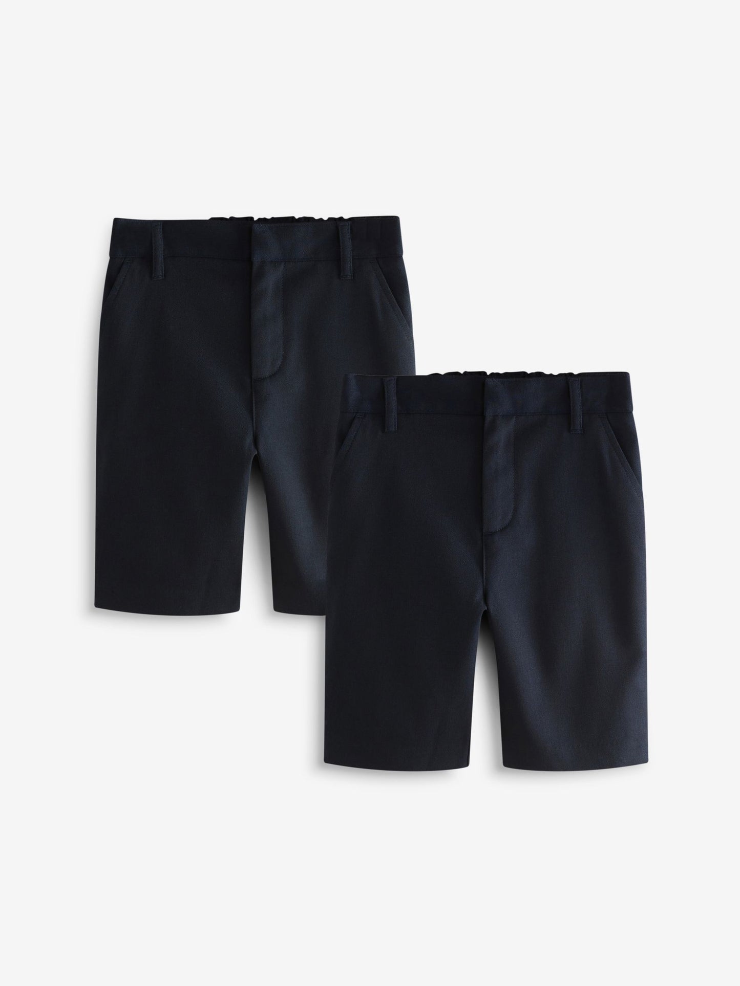 Dsiney Kidz - Clarks Navy Regular Boys Fastening School Shorts 2 Pack image 1