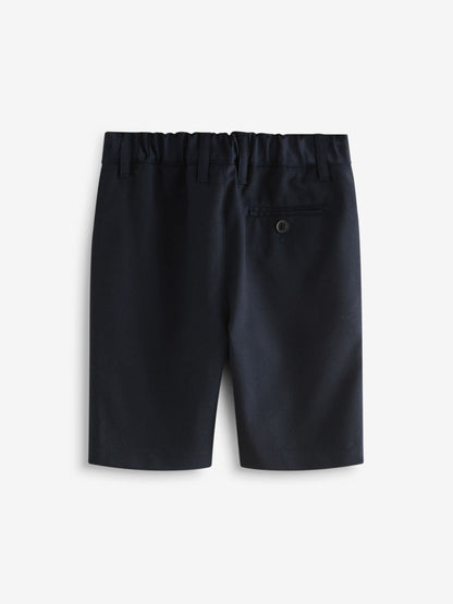 Dsiney Kidz - Clarks Navy Regular Boys Fastening School Shorts 2 Pack image 3