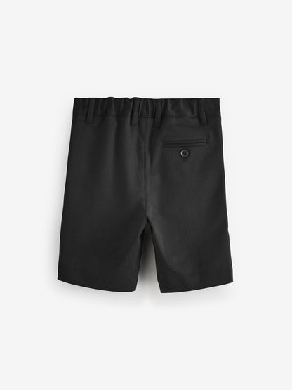 Dsiney Kidz - Clarks Black Regular Boys Fastening School Shorts 2 Pack image 3