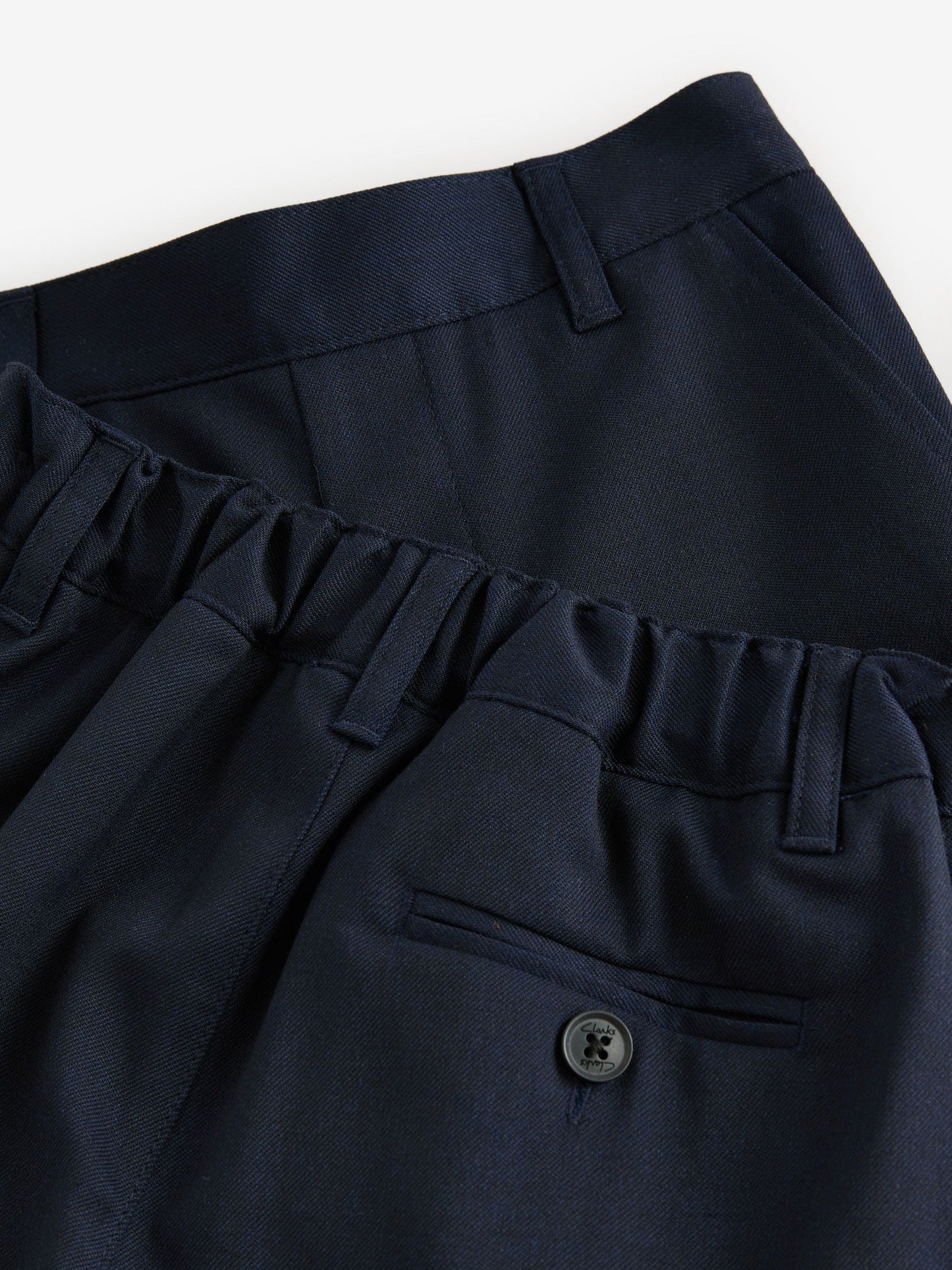 Dsiney Kidz - Clarks Navy Regular Boys Pull-On School Shorts 2 Pack image 5