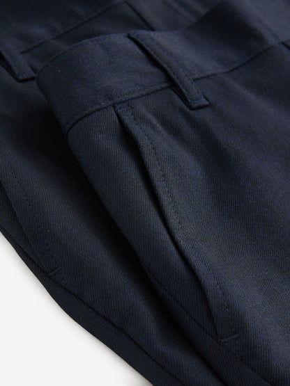 Dsiney Kidz - Clarks Navy Regular Boys Pull-On School Shorts 2 Pack image 8