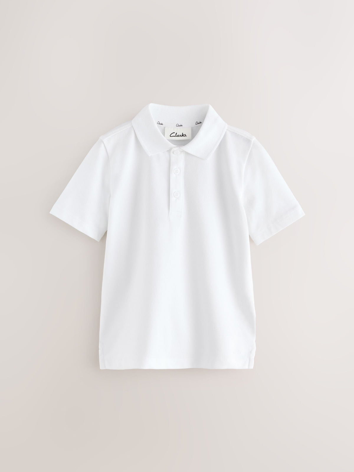 Dsiney Kidz - White 5 Pack Clarks Short Sleeve School Polo Shirts image 2