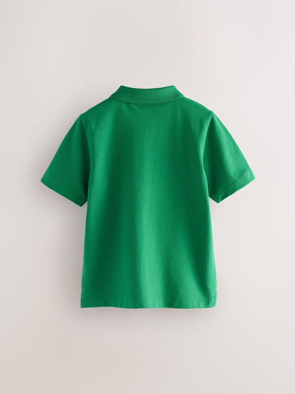 Dsiney Kidz - Clarks Green Short Sleeve School Polo Shirts 2 Pack image 3