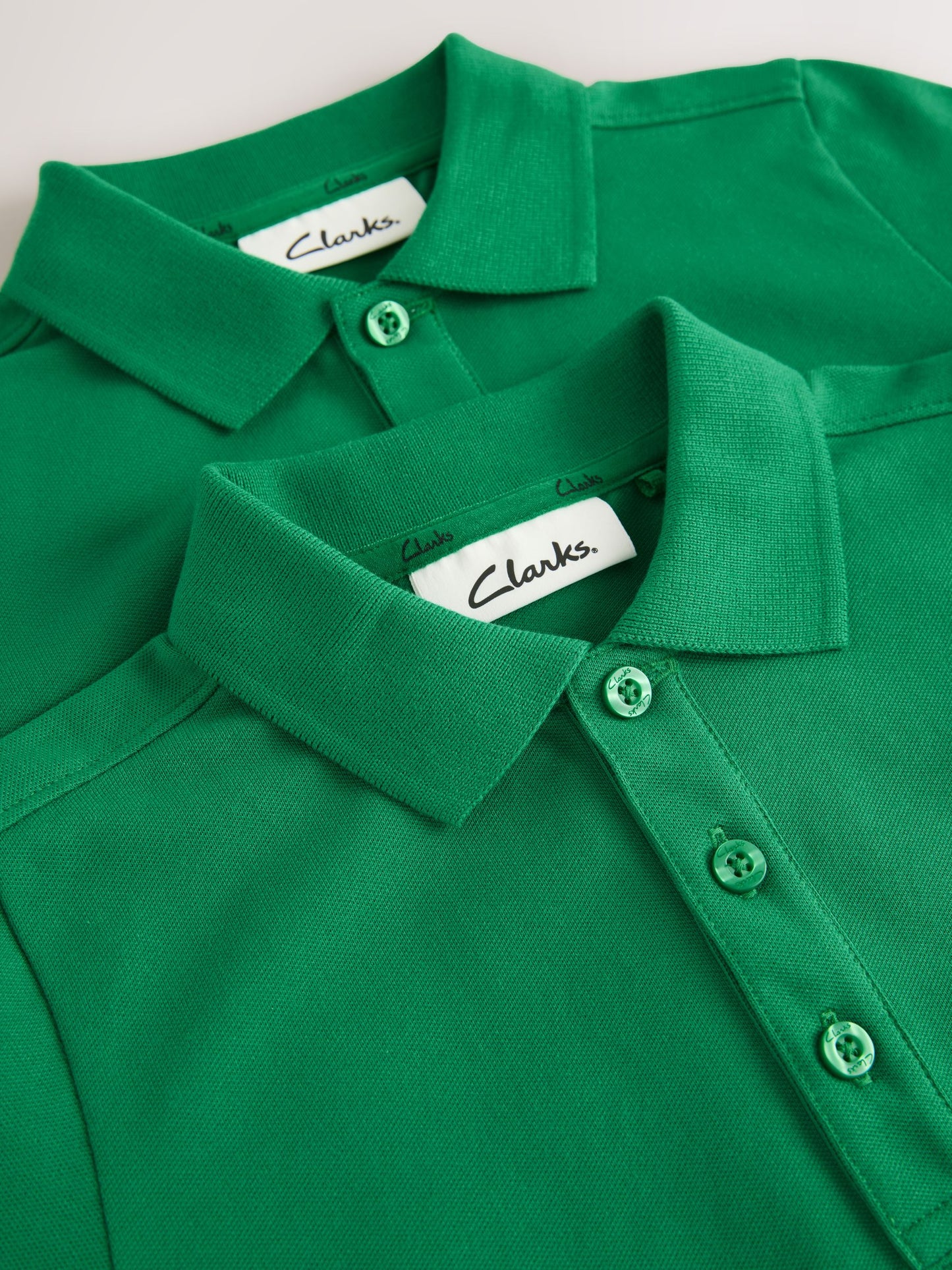 Dsiney Kidz - Clarks Green Short Sleeve School Polo Shirts 2 Pack image 6