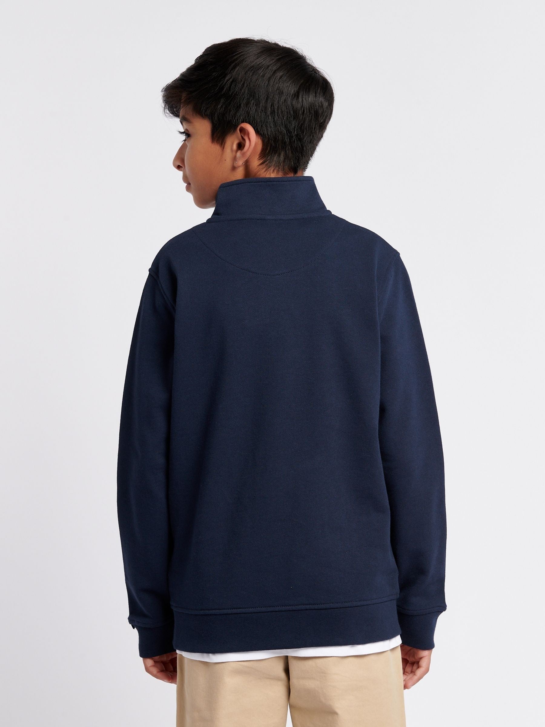 Dsiney Kidz - U.S. Polo Assn. Blue Boys Double Horsemen ¼ Zip Sweatshirt image 2