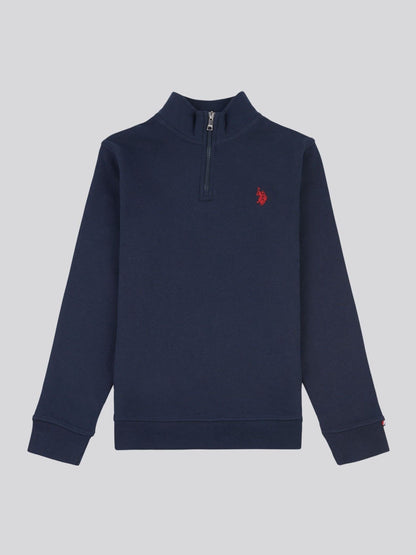 Dsiney Kidz - U.S. Polo Assn. Blue Boys Double Horsemen ¼ Zip Sweatshirt image 5