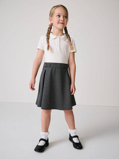 Clarks Grey Girls 2-In-1 Polo School Dress image 4
