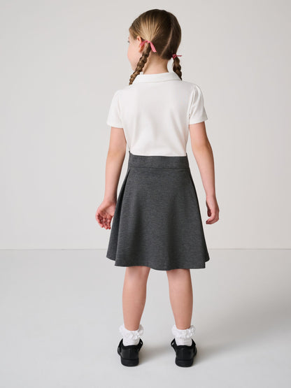 Clarks Grey Girls 2-In-1 Polo School Dress image 5