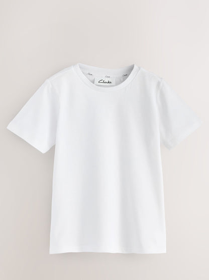 Dsiney Kidz - Clarks White Unisex Sports T-Shirts 5 Pack image 2