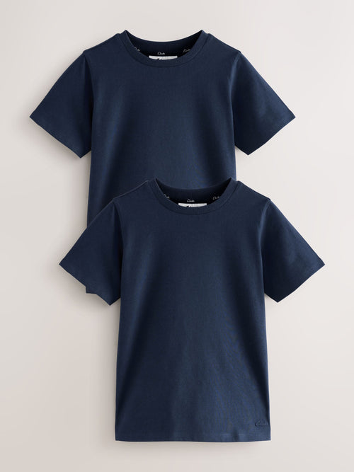 Clarks Navy T-Shirts 2 Pack image 1