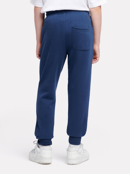 New Balance Blue Boys Brush Back Stacked Logo Joggers image 3