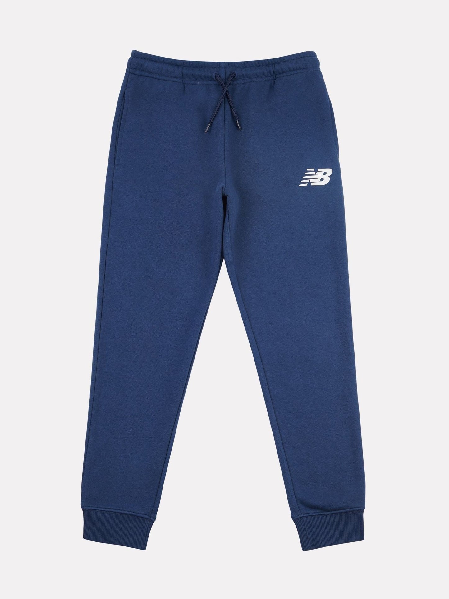 New Balance Blue Boys Brush Back Stacked Logo Joggers image 6