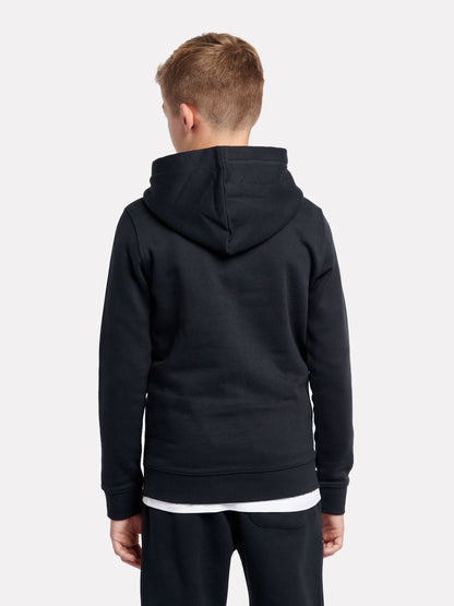Dsiney Kidz - New Balance Black French Terry Stacked Logo Cotton Hoodie image 3