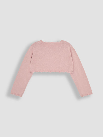 Dsiney Kidz - JoJo Maman Bébé Pink Floral Bolero Cardigan image 2