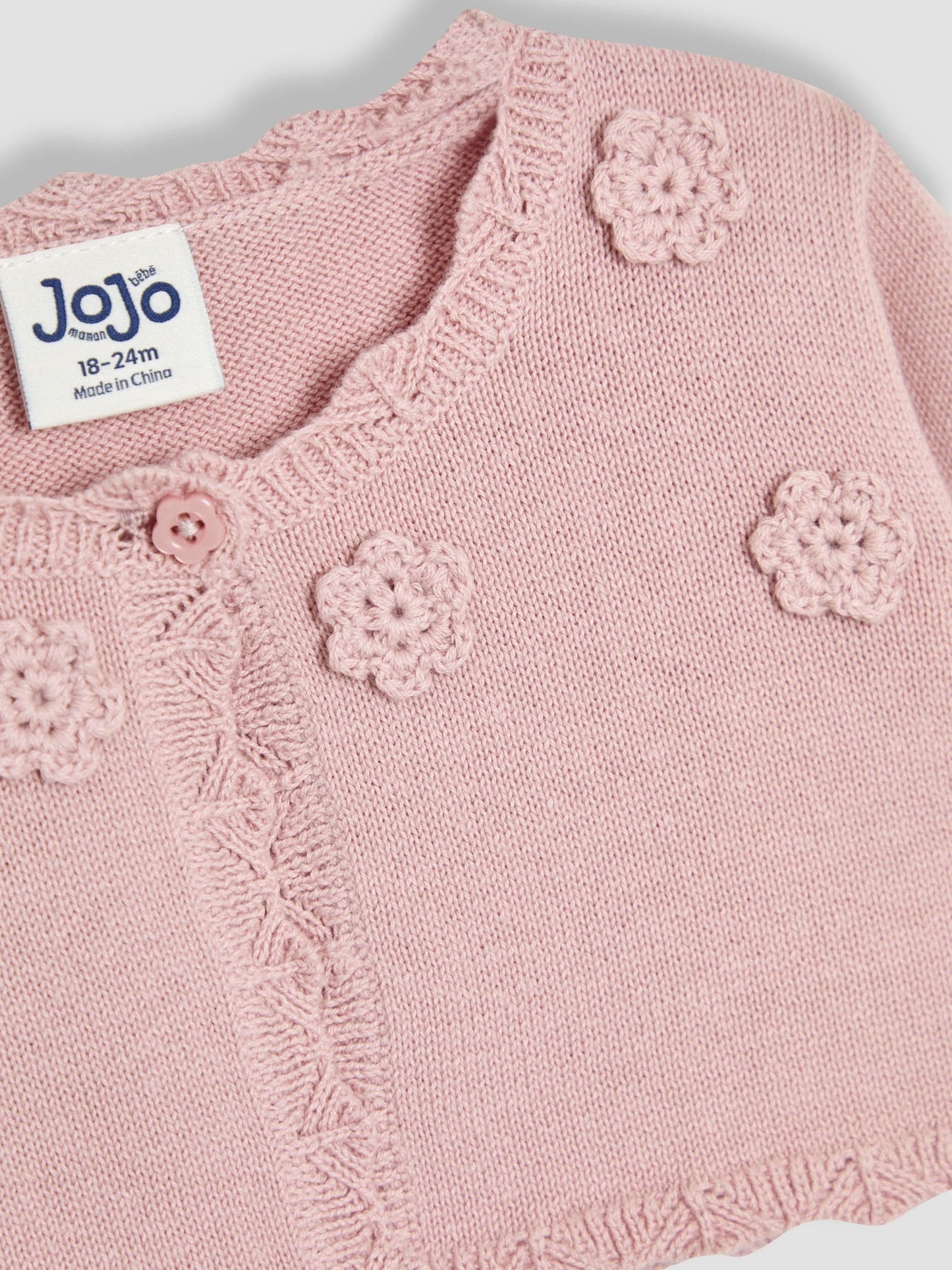 Dsiney Kidz - JoJo Maman Bébé Pink Floral Bolero Cardigan image 3