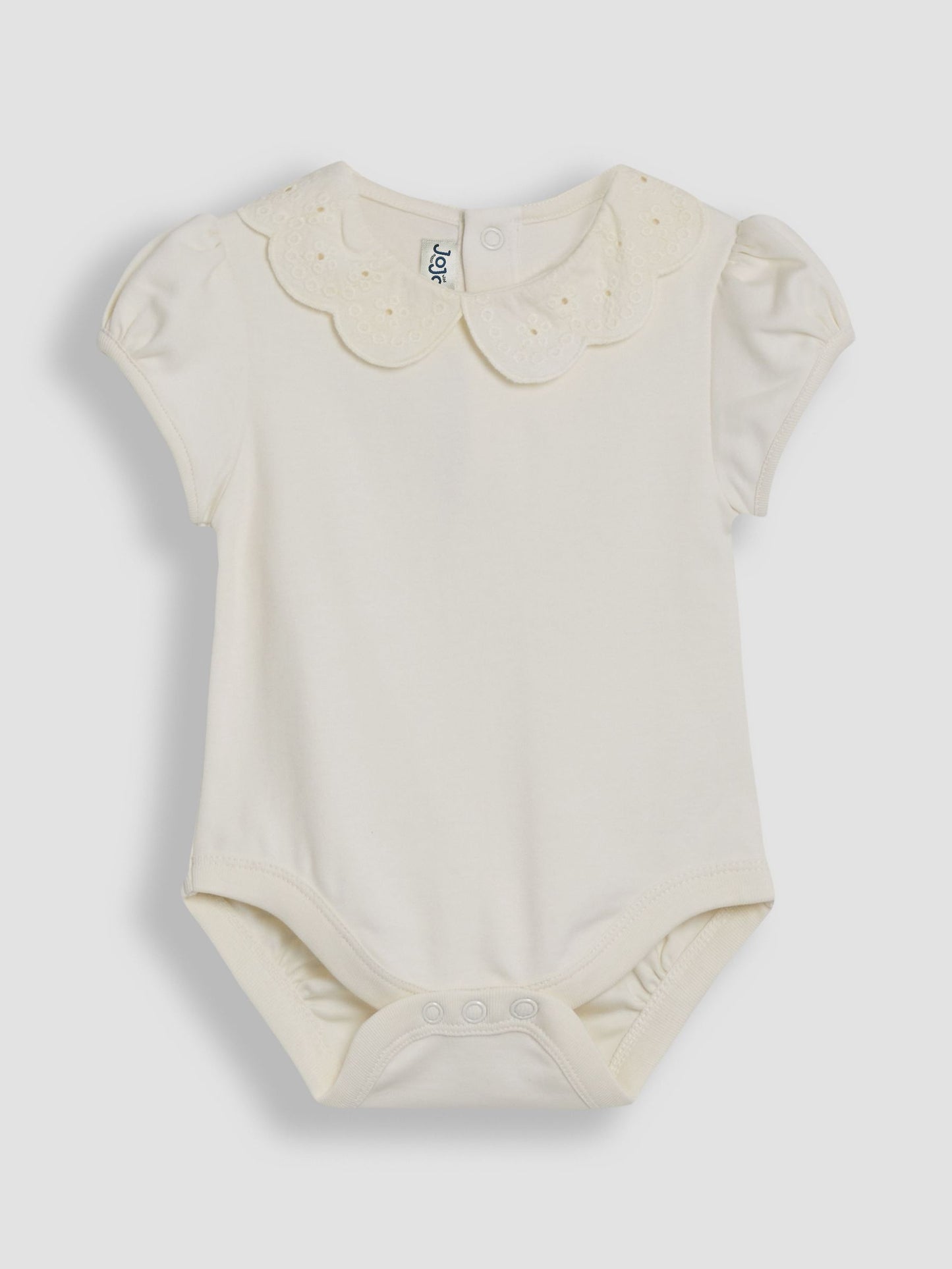 JoJo Maman Bébé Cream Broderie Collar Body image 2