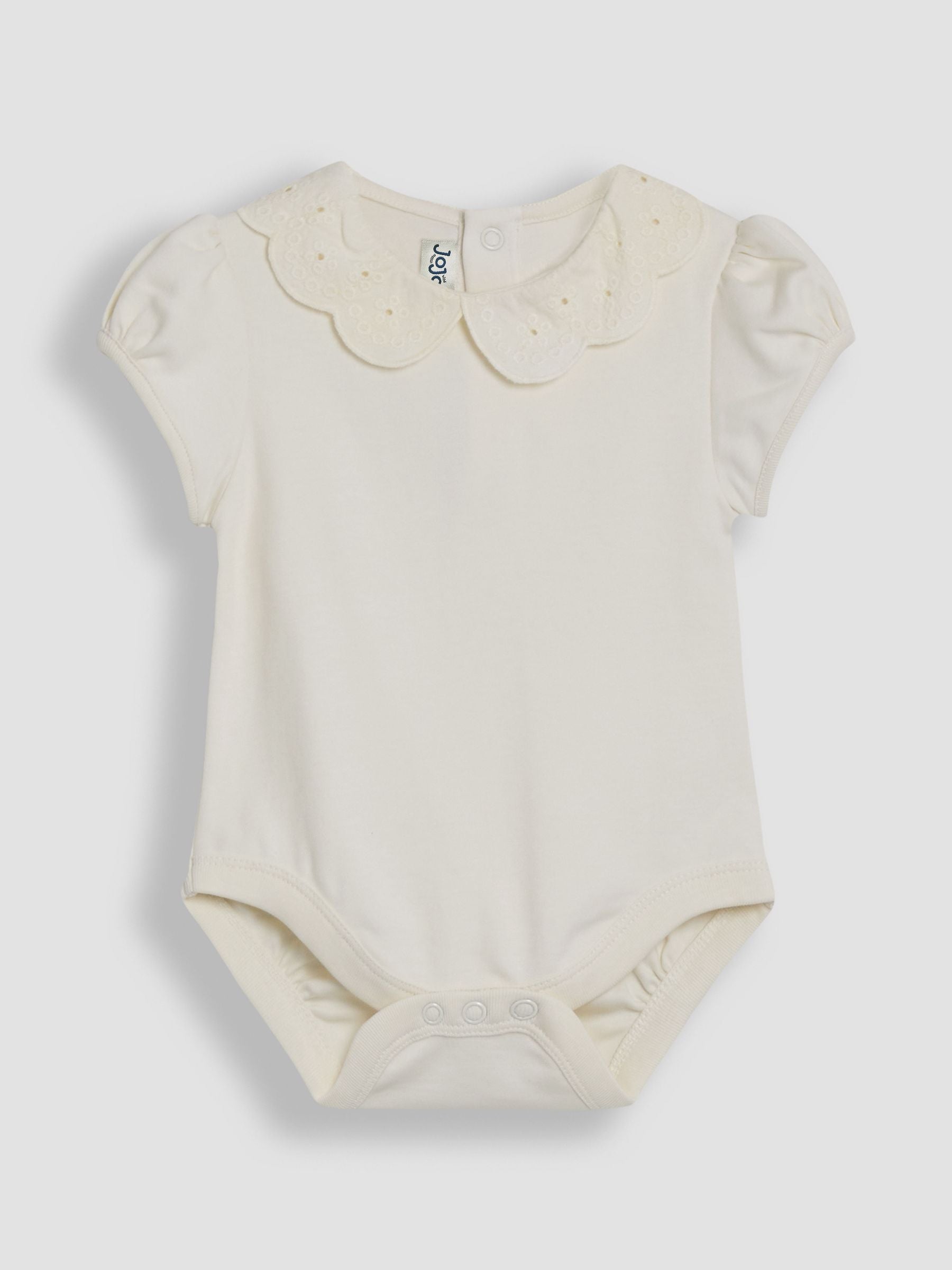 JoJo Maman Bébé Cream Broderie Collar Body image 2