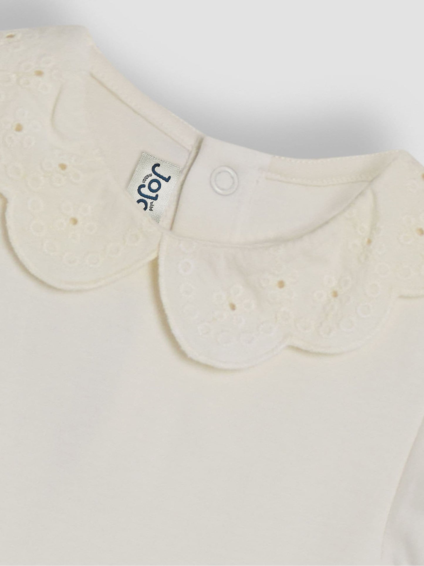 JoJo Maman Bébé Cream Broderie Collar Body image 3
